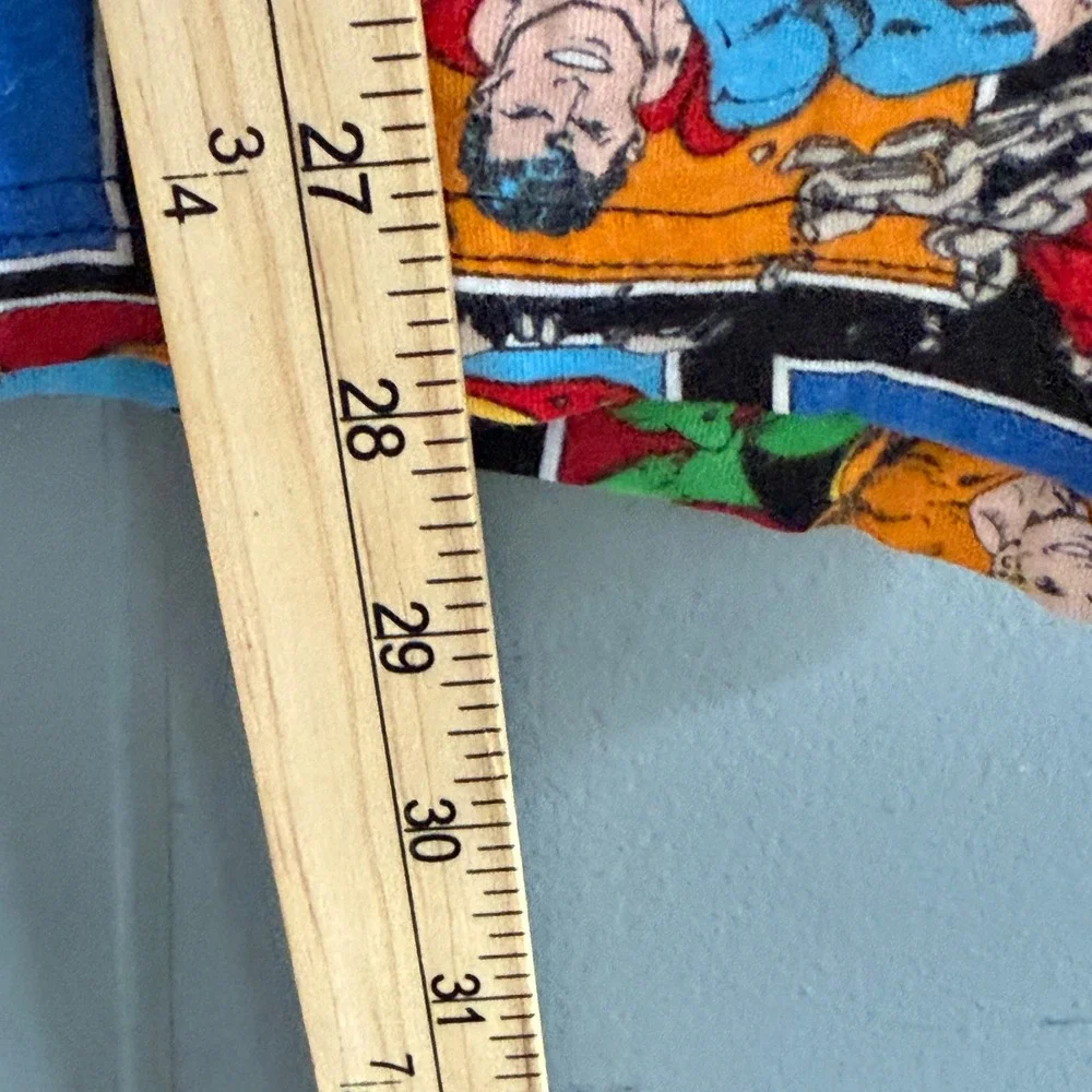 Vintage DC Comics Originals Justice League Pajama Pants Mens XL Comic Print